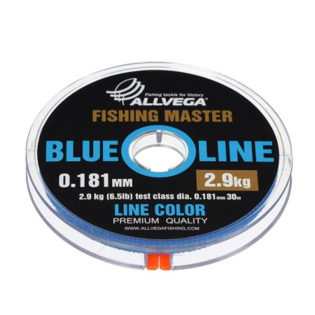 Monophile Fine Allvega Fishing Master, diameter 0.181 mm, test 2.9 kg, 30 m, blue