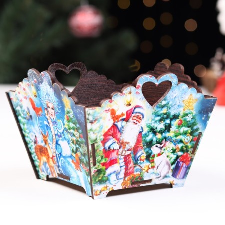 Candy "Santa Claus and Snow Maiden", 10x13x13.5 cm-1