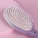 Comb massage, rubberized pen, 7 × 24 cm, white/purple color