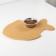 Rug for a bowl and a fish tray, beige, 42x32 cm