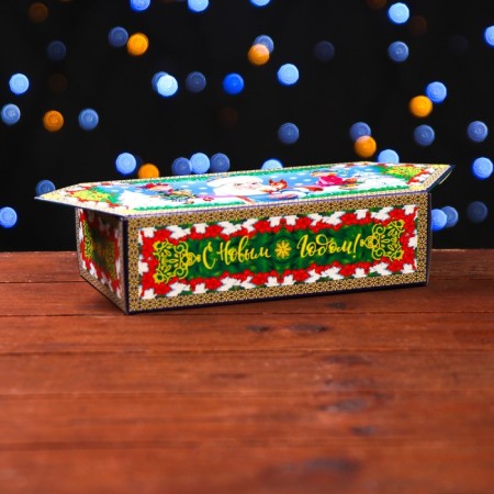 Gift box "Santa Claus and Snow Maiden" 20 x 10 x 6 cm-1