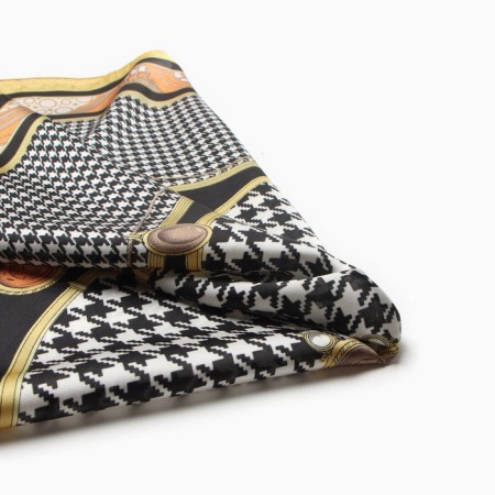Women's scarf minku 70*70 cm, black-1