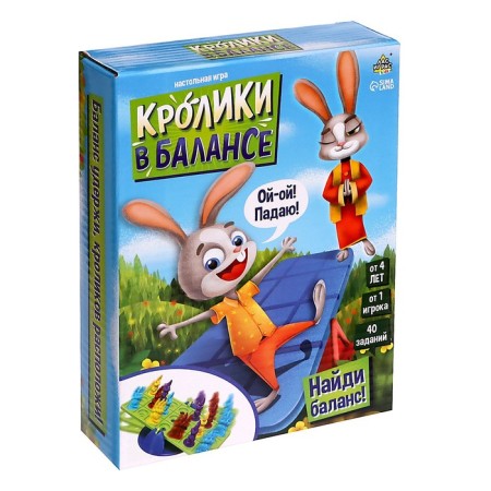 Board game "Rabbit in Balance", 1 player, 4+-16