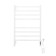 Domoterm electric heated towel rail "Quadro" P8, 500x800 mm, right, white matte