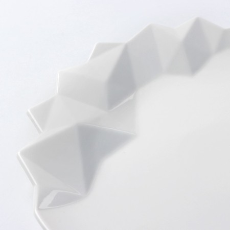 Ceramic Iceberg ceramic plate, white, 27 cm, white color-5