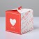 Gift folding box, packaging, “love”, 12 x 12 x 12 cm