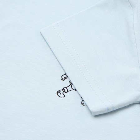 T -shirt for a boy, blue color, height 116 cm-2