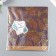 Scrapbooking paper bilateral craft "Cocoa and flowers" density 180 g 15.5x17 cm