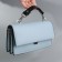 Handle for a bag, with carbines, 20 ± 1 cm × 2.5 cm, black/silver color