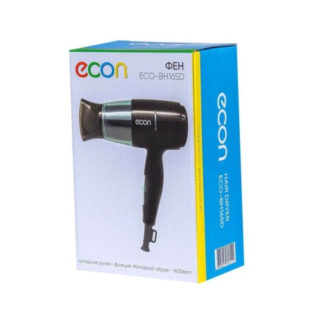 Feng Econ Eco-BH164D, 1600W, 2 speeds, 2 modes, folding, black-blue color-2