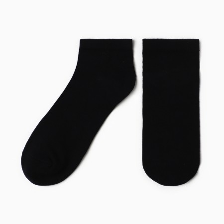 Male socks shortened, black color, size 29