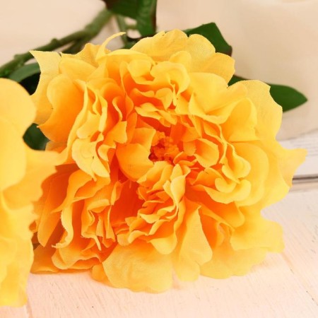 Artificial flowers "lush buds" 10x70 cm, yellow-1