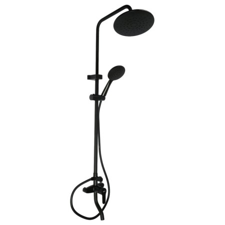 The shower system Zein Z1015, tropical and hand watering can, hose 150 cm, black