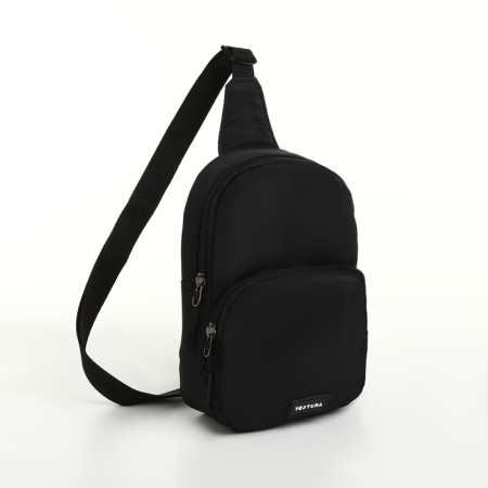Textura lightning bag, external pocket, black color