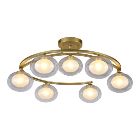 Ceiling light Gerhort G31117/7GD CL+WT, 7x3W, G9, 30x73x73 cm, Golden color