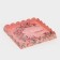 Box for confectionery with PVC lid "Winter flowers", 21 x 21 x 3 cm, new year