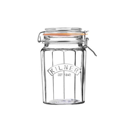 Банка гранёная Kilner Clip Top, стекло, 950 мл