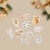 A set of vinyl stickers on the windows "Gold", reusable, 10 x 10 cm, New Year