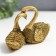 Souvenir Polystone "2 Swan" for bronze mix 6x4x9cm