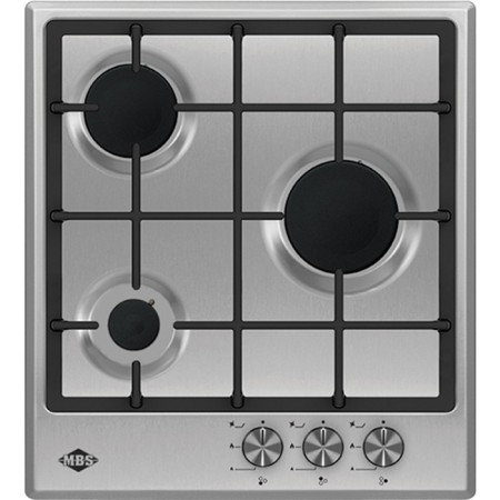 Hon surface MBS PG-452, gas, 3 burners, mechanical control, silver
