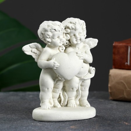 Figure "Angels with the heart" aged, 12x11x6cm