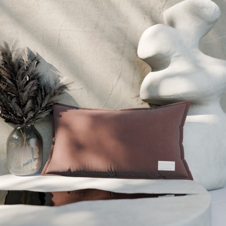 Ethel pillow, 30x50+1 cm, brown, 100% cotton