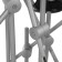 Chandelier "5 clubs" 65 × 110 cm, 5 × 10 watts, aluminum, plastic, glow warm white