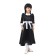 Carnival dress with a white collar, satin, p/e, p. 38, height 146