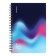 A notebook B5 80 sheets in a cage on a spiral Erichkrause IQ Fineline, B5, glossy, laminated mix