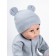 Children's cap Amarobaby Nature Essence Bear, size 38-40, color gray color