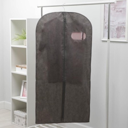 Close for clothes with a window, 60 × 120 cm, spanbond, color gray color-4