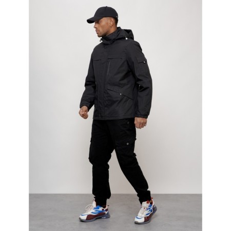 Sports male jacket, size 56, black color-8