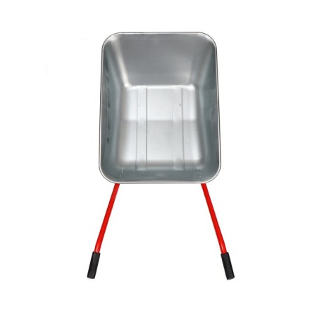 Garden wheelbarrow, single -wheeled: cargo/p 80 kg, volume of 65 l, red handles-2