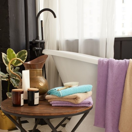 Terry towel economy and I am 50*90cm, col. Blue, 100% cotton, 320 g/m2-6