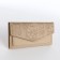 Women's wallet on the button, beige color
