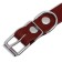 Collar of a single-layer leather, 54 x 2.5 cm, Osh 35-45 cm, brown