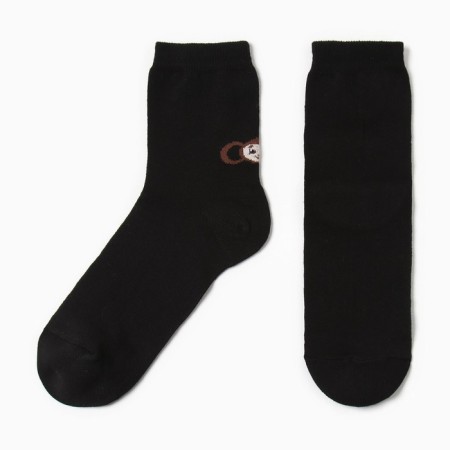 Socks kaftan Cheburashka size 36-39 (23-25 ​​cm) black