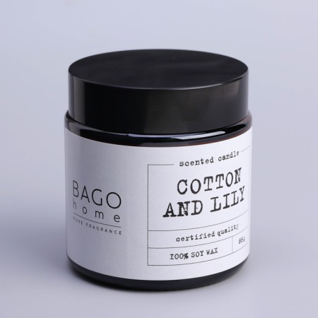 Aromatic candle in the jar "Cotton and Lilia", Envisor, 88 g-8