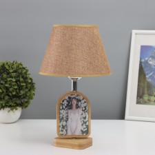 Table lamp with a photo frame 7.2x11cm (acrylic on magnets) 20x20x35cm