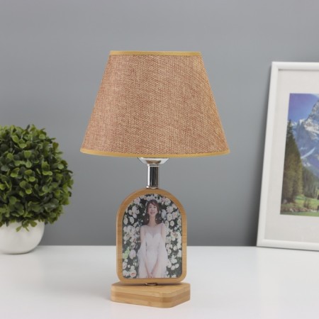Table lamp with a photo frame 7.2x11cm (acrylic on magnets) 20x20x35cm