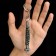 A keychain - a launcher for a knife "rune tourisaz" from a paracord, camouflage, 13 cm