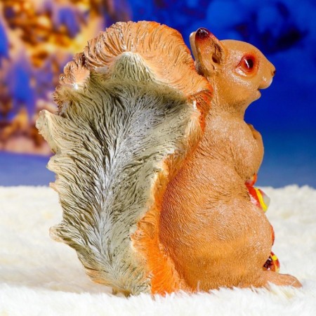Garden figure "Squirrel with nuts" 25x25x11cm-7
