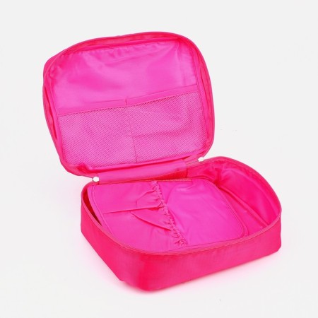 Lightning cosmetic bag, raspberry color-2