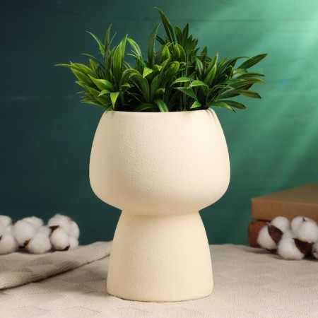 Kashpo - Vase "Mina" White, 14x14x20cm-1