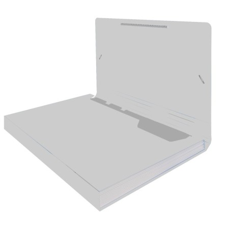 A5, Calligrata Top Deluxe, 6 departments, 500 μm, on a button, white with color separators-3