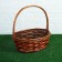 A set of wicker baskets, willow, 3 pcs., Brown, oval