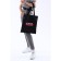 Bag-shop "I am busy" without lightning, without lining, black color