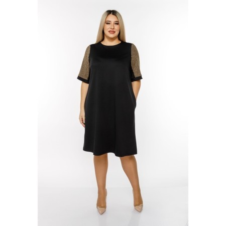 Female dress, size 52, black color-2