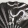 Fan plastic, textile h = 27 cm "Chinese dragon" black, with a brush