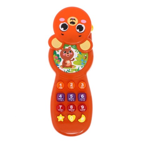 Musical phone "Favorite animals", sound, light, brown color-1